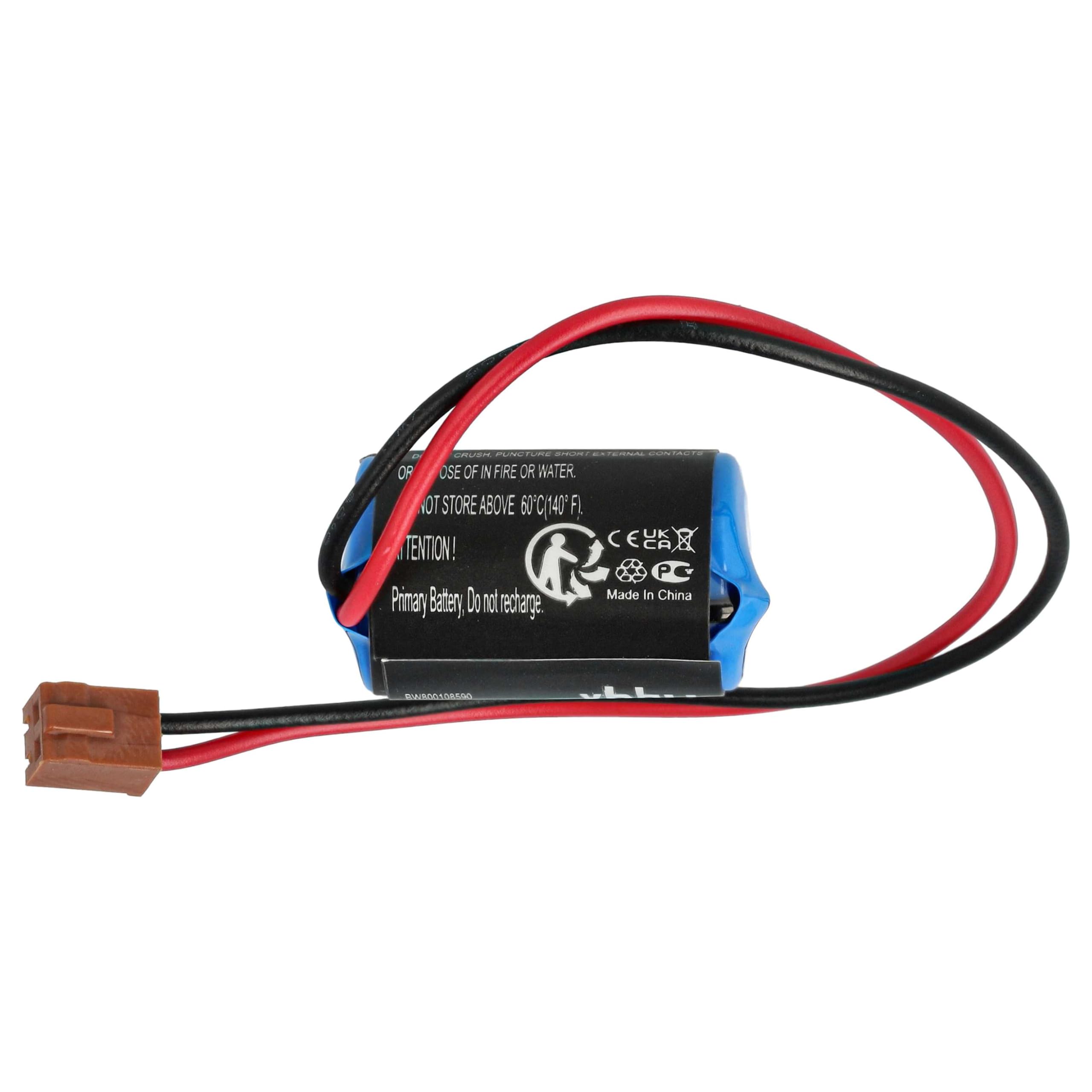 vhbw 5x batteria sostituisce Omron CPM2A-BAT01 per Programmable Logic Controller (1000mAh, 3,6V, Li-Ion)