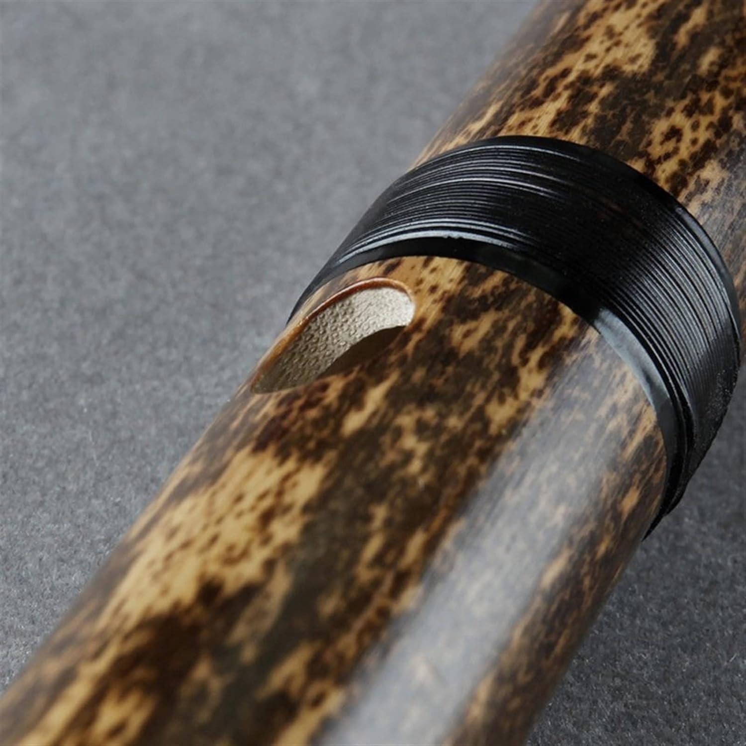 Shakuhachi 54 cm vertikale Flöte D-Key Shakuhachi 5 Löcher Bambusflöte Holzblasinstrument Bambusflöte für Anfänger