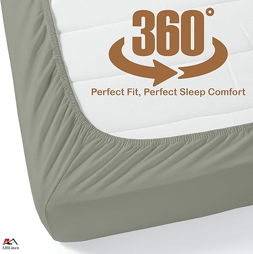 Miniatura 7 de Juego de sábanas Split King  Juego de 7 piezas  Sábanas individuales XL para cama ajustable  100% algodón egipcio  Bolsillos extra profundos  Gris