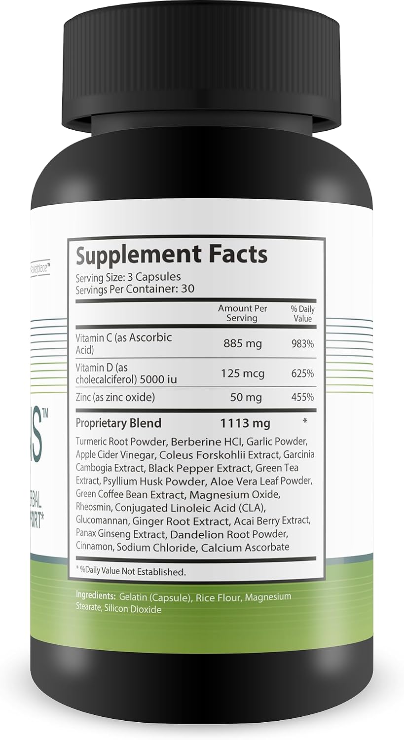 The Makers CDZ Vitamins - Our Best Health Supplement - Vitamin C D Zinc & Herbs - Full Body Health Supplements - Cdz Supplement Vitamin C D and Zinc - Overall Health Support - Full Body Supplements