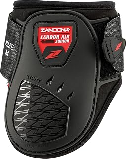 Zandonà Carbon Air Fetlock Polainas de protección del Caballo, Color Negro, tamaño M