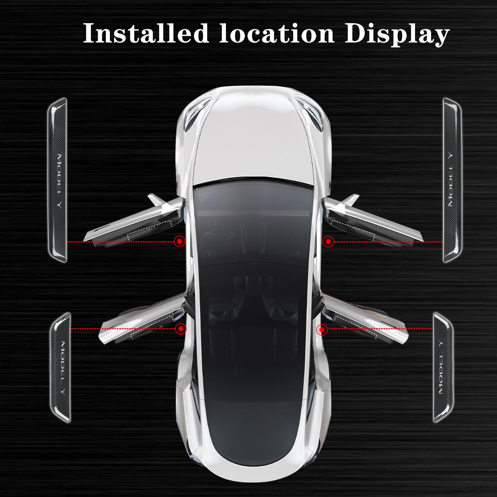 Amazon.co.jp: TSLAUCAY Tesla モデルY イルミネーションドアシル