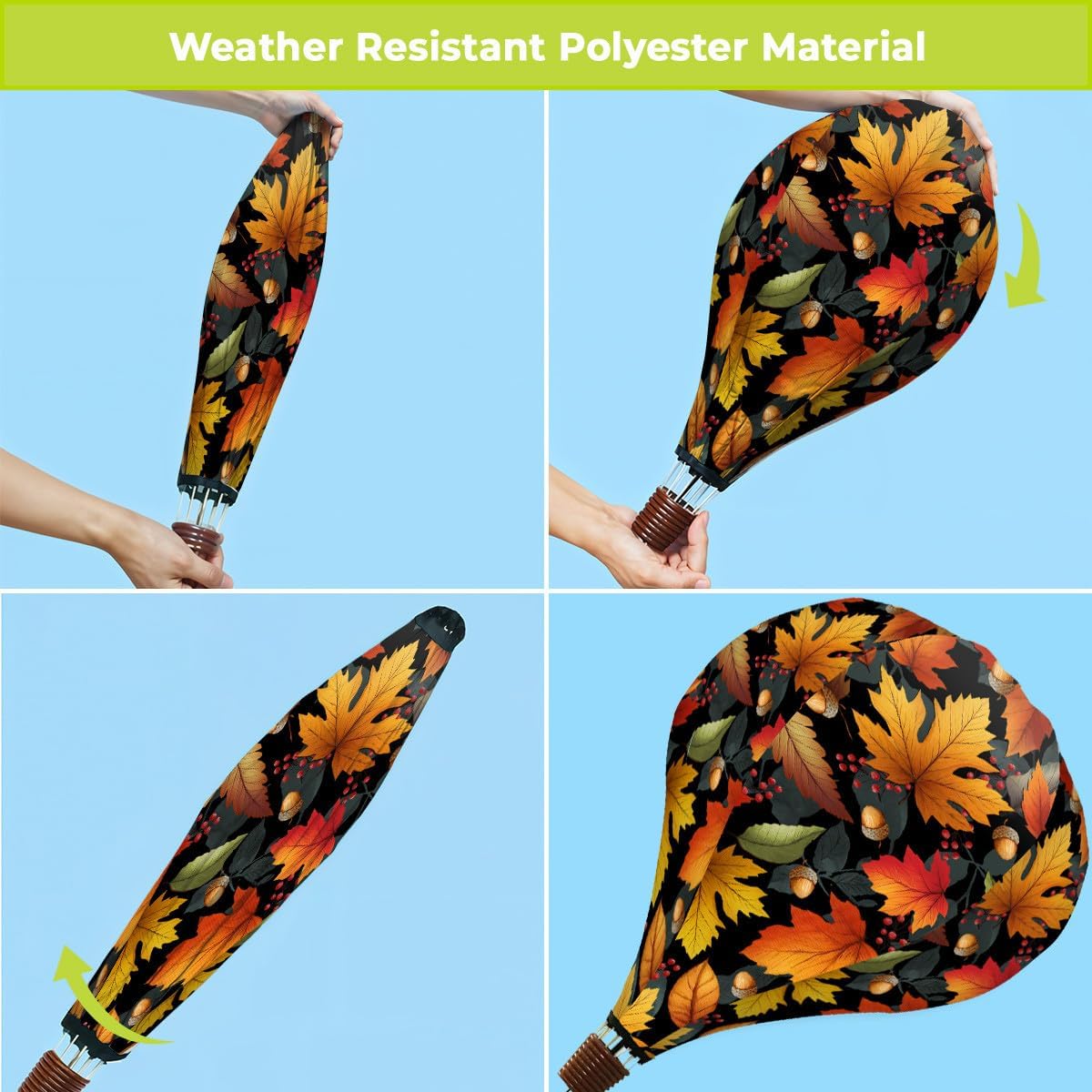 Briarwood Lane Fall Autumn Color Leaves Balloon Wind Twister 54x12 for Fall Balloon