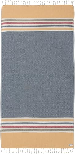 Miniatura 2 de Sand Cloud Toalla de playa turca, sin arena, secado rápido, hilo de algodón turco orgánico 100% certificado, ideal para baño de playa o como manta,