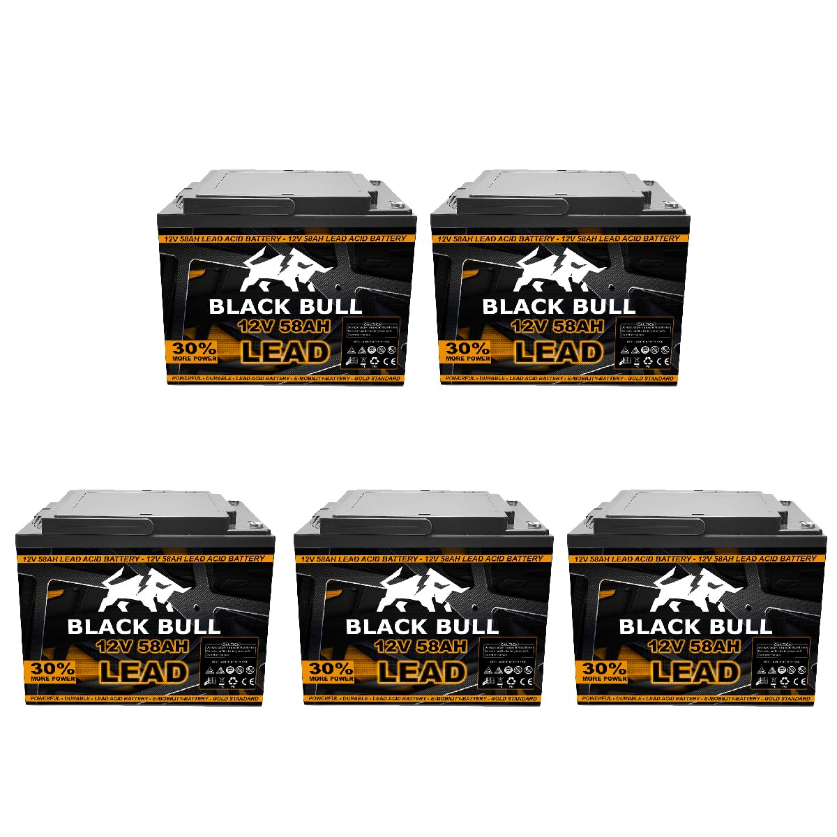 Blackbull Akkuset 60V 58AH Akku Batterie für Kabinenfahrzeuge Elektrofahrzeuge ECONELO AKTIVIMO ECABINO