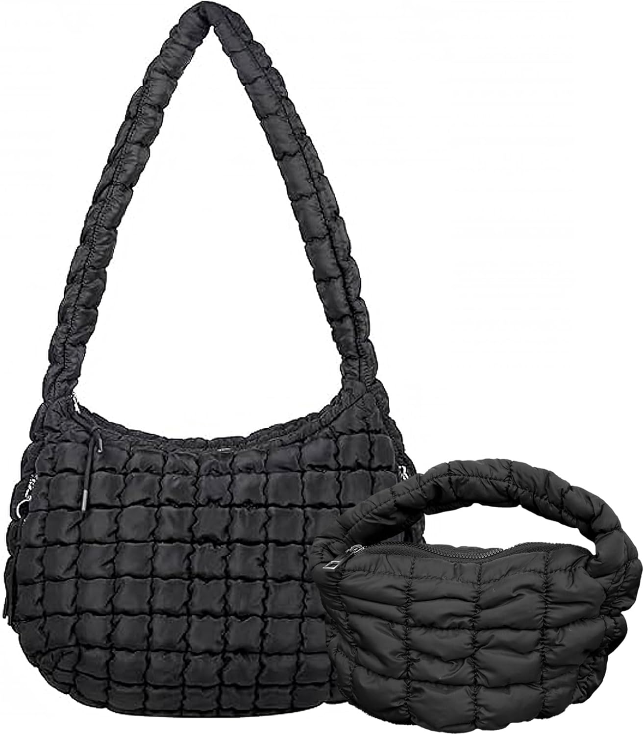 Puffer Tote Bag for Women - Quilted, Puffy, and Trendy Crossbody - Shoulder Bags - Large & Medium Sizes - Free People Bag