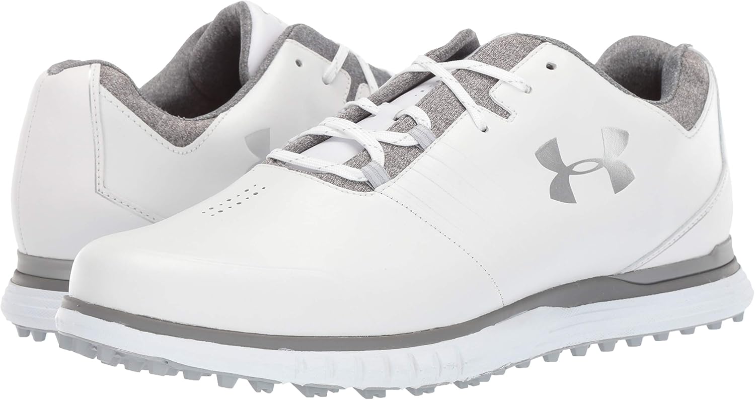 Under Armour Men's Showdown Golf Shoe 12 White (101)/Metallic Silver