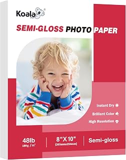 Koala Semi Gloss Photo Paper 8X10 In 48LB 100 Sheets Semi Glossy Paper
