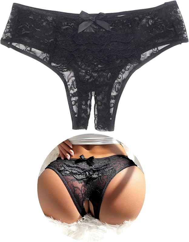 ohyeahlady Grande Taille String Ficelle Femme Chic Hot Culotte Chic Tanga Dentelle Shorty Chic Slip Brésilien Lingerie Hot Tenue sous-Vêtement Féminins