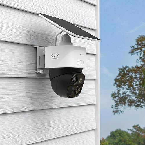 Miniatura 5 de Koroao Clips laterales de vinilo compatible con Eufy SoloCam S340 cámara de seguridad solar para exteriores (paquete de 1, blanco)