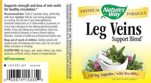 Miniatura 3 de Nature's Way Venas de las piernas con Tru-OPCs™, 120 VCaps
