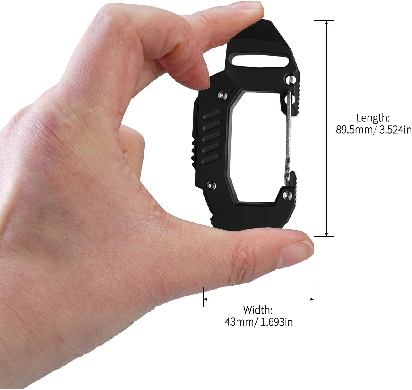 Grеаtеѕt Prоduсt MecArmy FL10 TC4 Titanium USB Rechargeable Flashlight, 360 Lumens Innovate EDC Carabiner Flashlight, Lightweight Multifunctional Keychain Flashlight with Bottle Opener (Black Vintage)