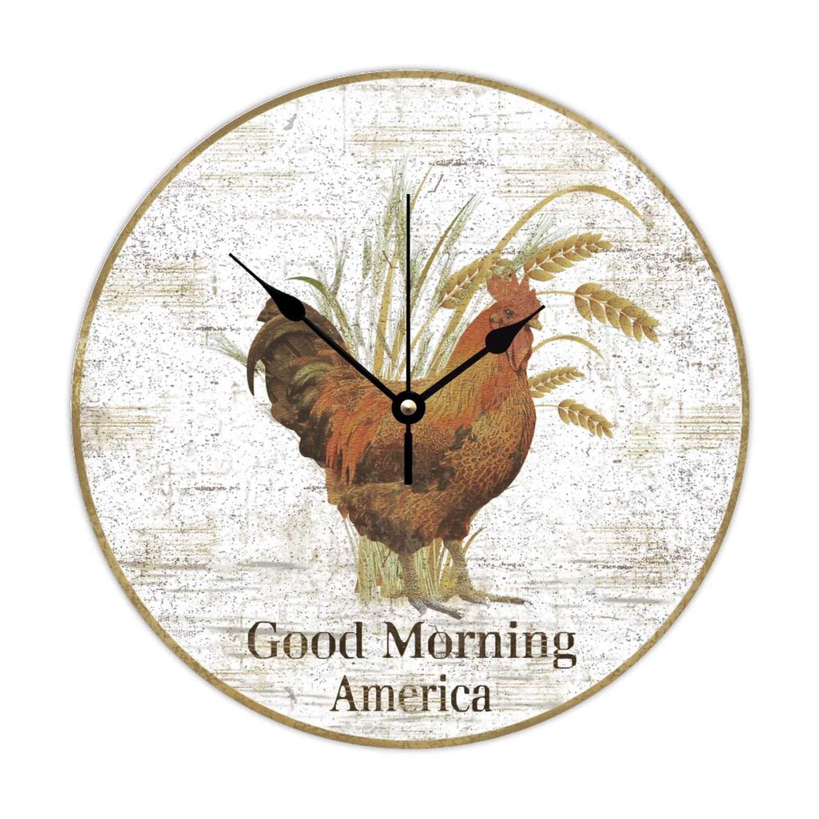 Horloge coq en bois souvenir d'enfance pour les amoureux des animaux