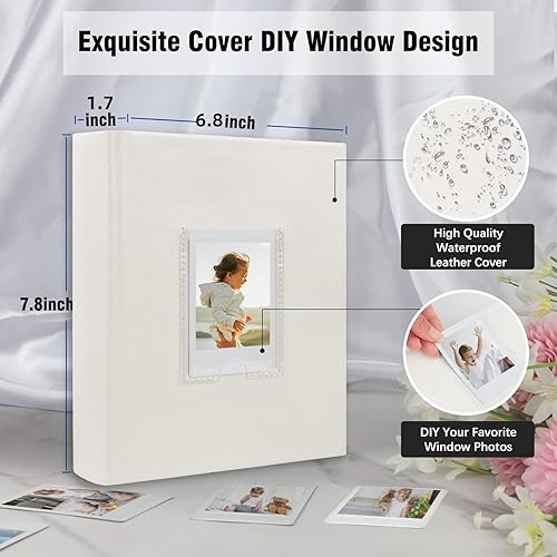 Miniatura 4 de Paquete de 2 álbumes de fotos para cámara Fujifilm Instax Mini, cámara Polaroid, álbum de fotos Instax con áreas de notas, 180 bolsillos, álbum de