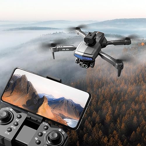 Wifi FPV Drone - 4k HD Dual Camera Foldable Drone, Quadcopter Circle Fly, Altitude Hold, 360 Flip, for Boys Girls with Altitude Hold Headless Mode