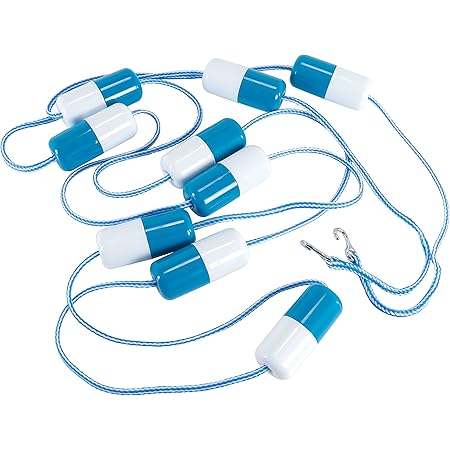 Amazon.com: Poolzilla 20ft Swimming Pool Safety Rope and Float Kit Pre ...