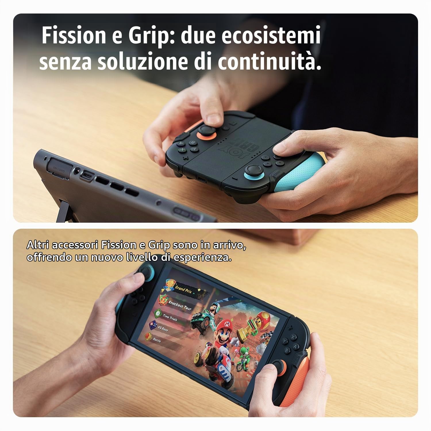 Savage Raven by Skull & Co. FissionGrip Bundle (Carrying Case included): Dockable Split Protective Case for Nintendo Switch 2 (2025), Slim PC Shell with Detachable Grip Cover- Black
