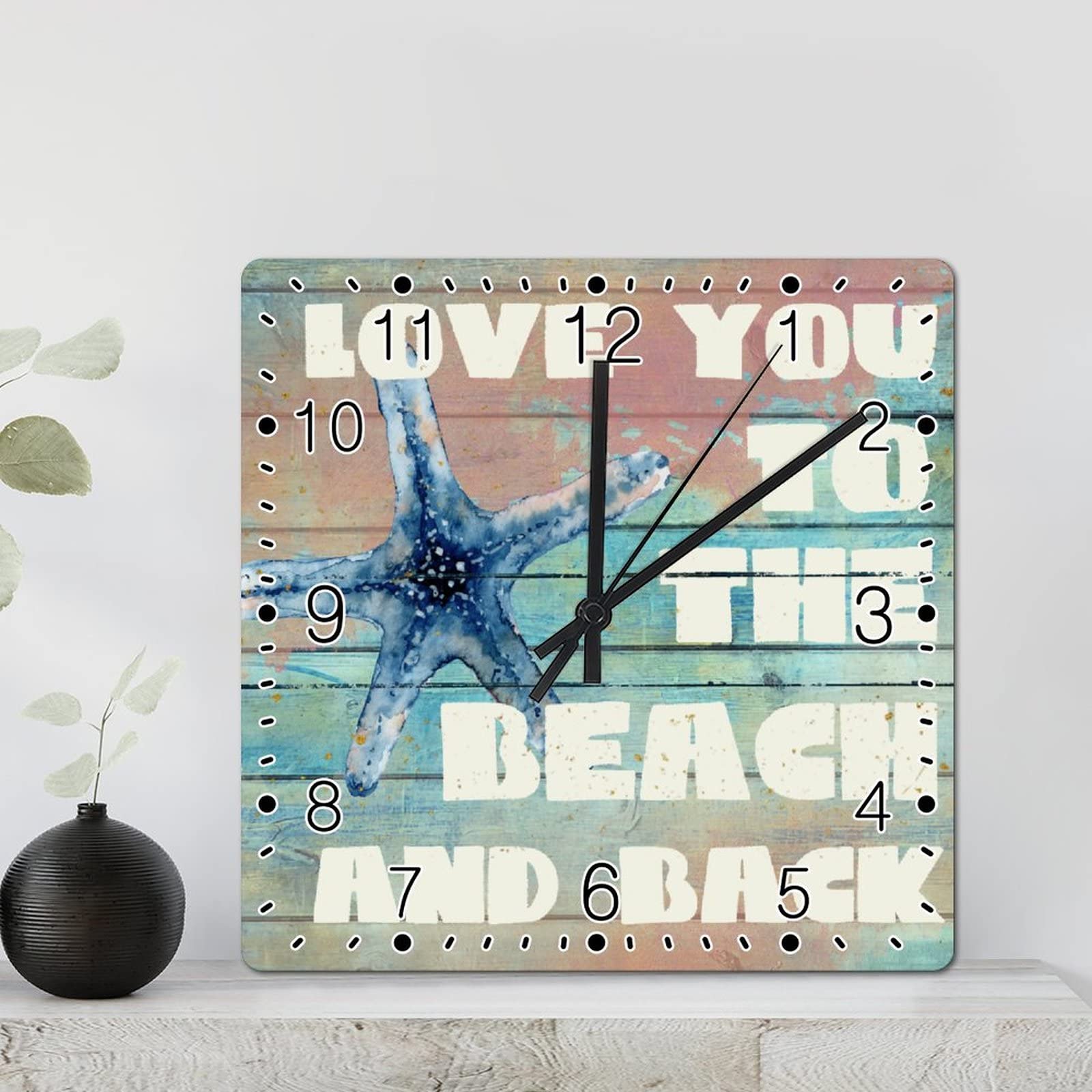 Horloge murale en bois bord de mer pour créer un salon cocooning