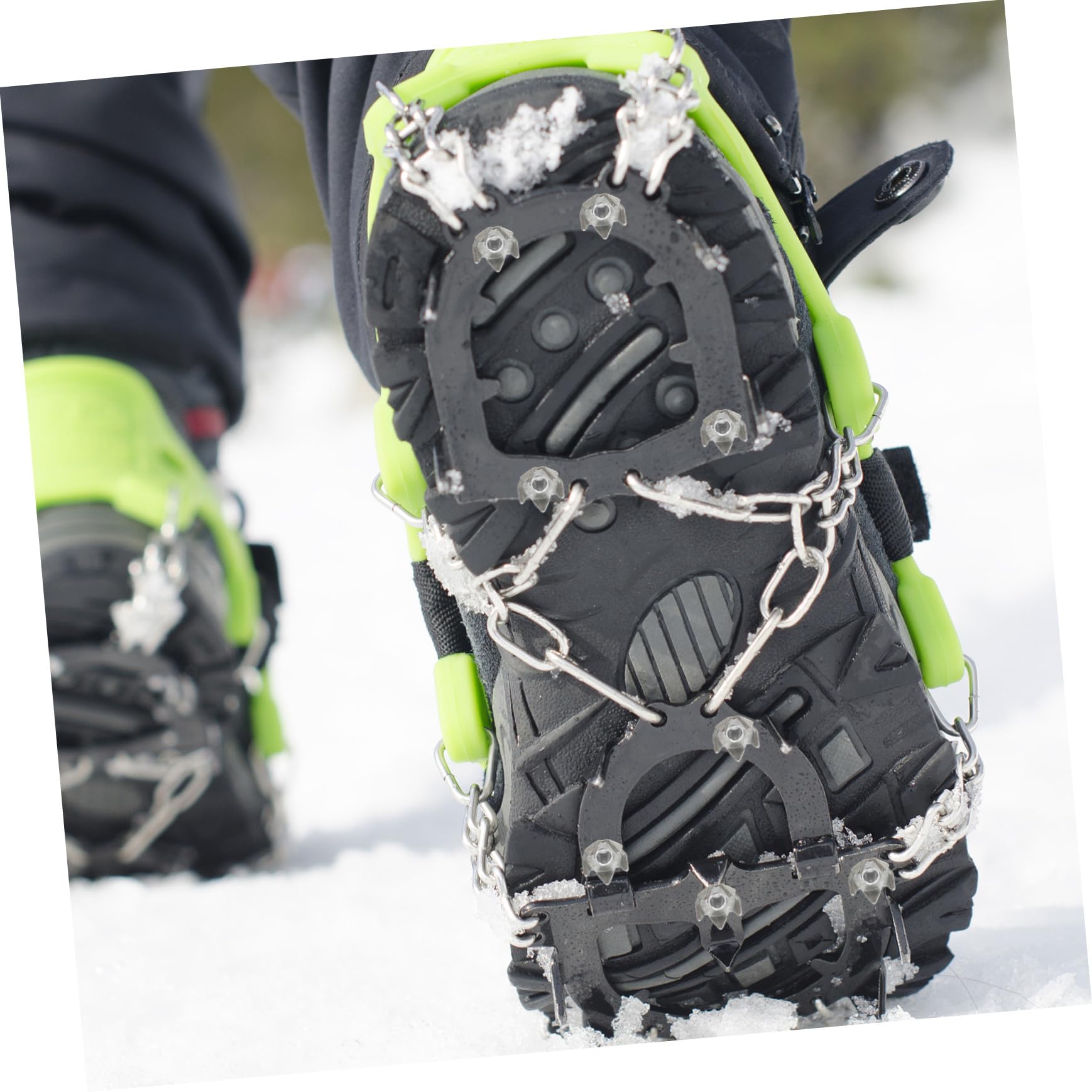 LIFKOME Tacchetti per Scarpe da Ghiaccio in Metallo 50 Pezzi Antiscivolo per Superfici Innevate e Ghiacciate per Escursionismo e Pesca su Superfici Gelate
