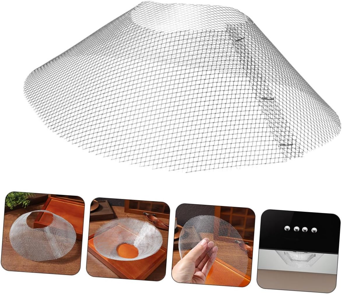 15pcs Range Hood Grease Filters Bowl-shaped Oil Trap Net for Kitchen Exhaust Stainless Steel Kitchen Hood Accessory for Grease Prevention and Easy Installation