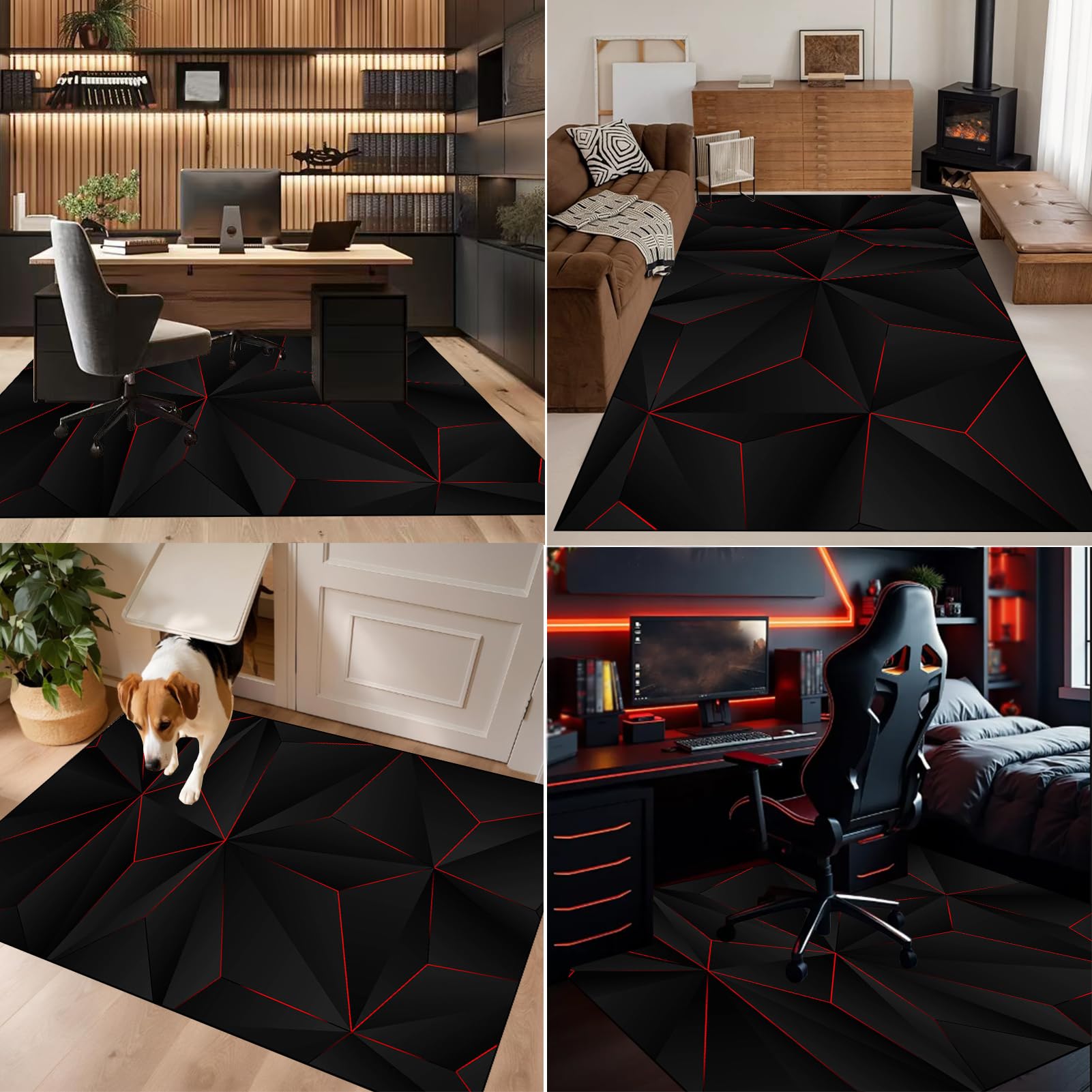 Protector Suelo Silla Ruedas Gaming Alfombra Silla Escritorio Alfombra Silla Gaming Antideslizante Alfombra Oficina para Silla con Ruedas Alfombra Protectora Suelo Silla Alfombra Gamer 120 x 140 cm