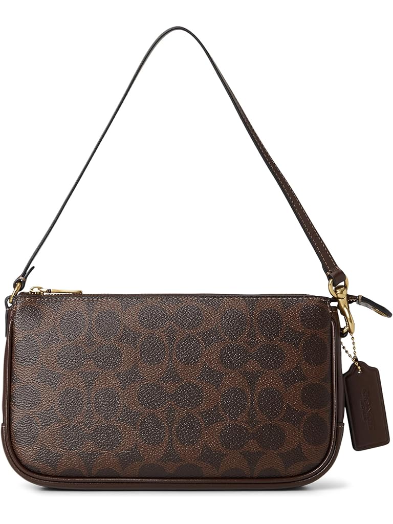 Brown COACH Plaza Bag In Signature Canvas