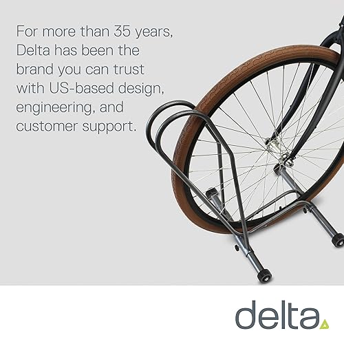 Miniatura 5 de Delta Cycle - Soporte para bicicleta individual, sin herramientas, ajustable, para montaña, neumático grueso, bicicletas de carretera, soporte de