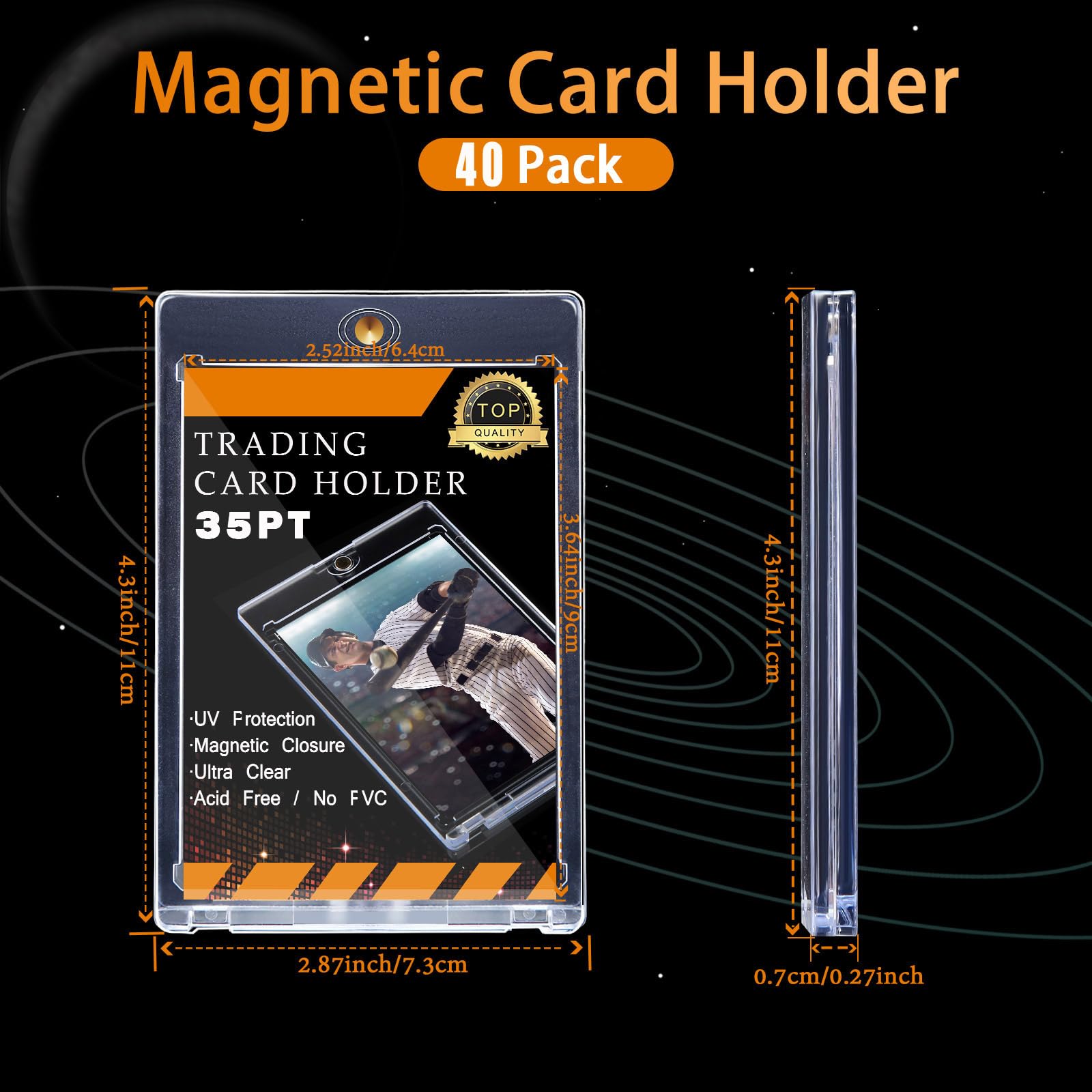 Portes-Cartes Magnétiques pour Cartes Pokémon et de Sports Portes-Cartes Magnétiques pour Cartes Pokémon et de Sports