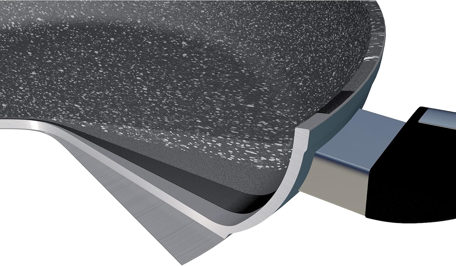 Moneta Currency Zeus Induction Saucepan 1 Handle, Aluminium, Grey, 16 cm