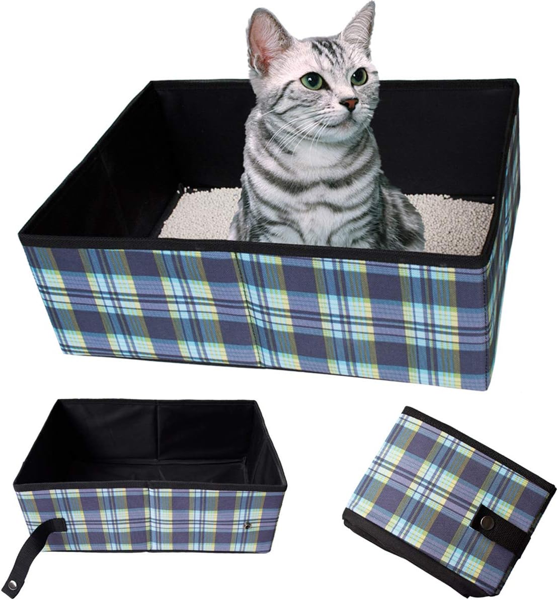 Collapsible Portable Cat Litter Box Foldable and Packable