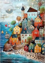 MAXBYE Colorful House Diamond Painting Kits for Adults, DIY 5D Abstract Landscape Round Full Drill Diamond Painting Kits, Diamond Art Set for Beginner, Gem Art Painting with Diamonds 12x16 Inch