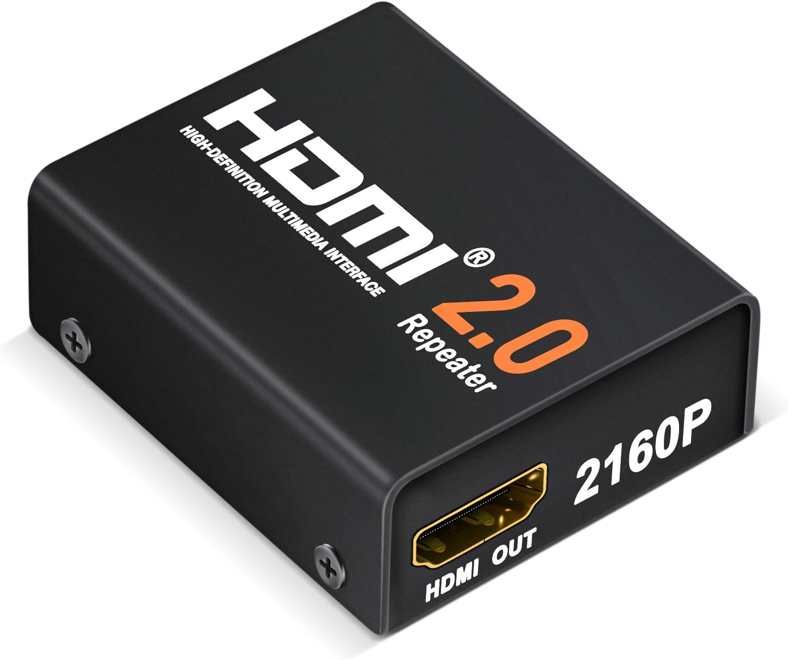 Jergo 4K2K 1080P 3D Hdmi Booster, Jergo Hdmi 2.0 Signal Amplifier Repeater Boost Up To 200Ft Transmission Distance 18Gbps Bandwidth For Hdtv, Ps4, Oculus And More (Hdmi 2.0)