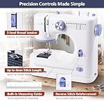 Portable Tabletop Beginner Mini Sewing Machine for Home Use, Compact & Easy-to-Use Sewing Machine for Quick Repairs, DIY Crafts & Alterations, Giftable Sewing Machine for Beginners, Kids & Adults