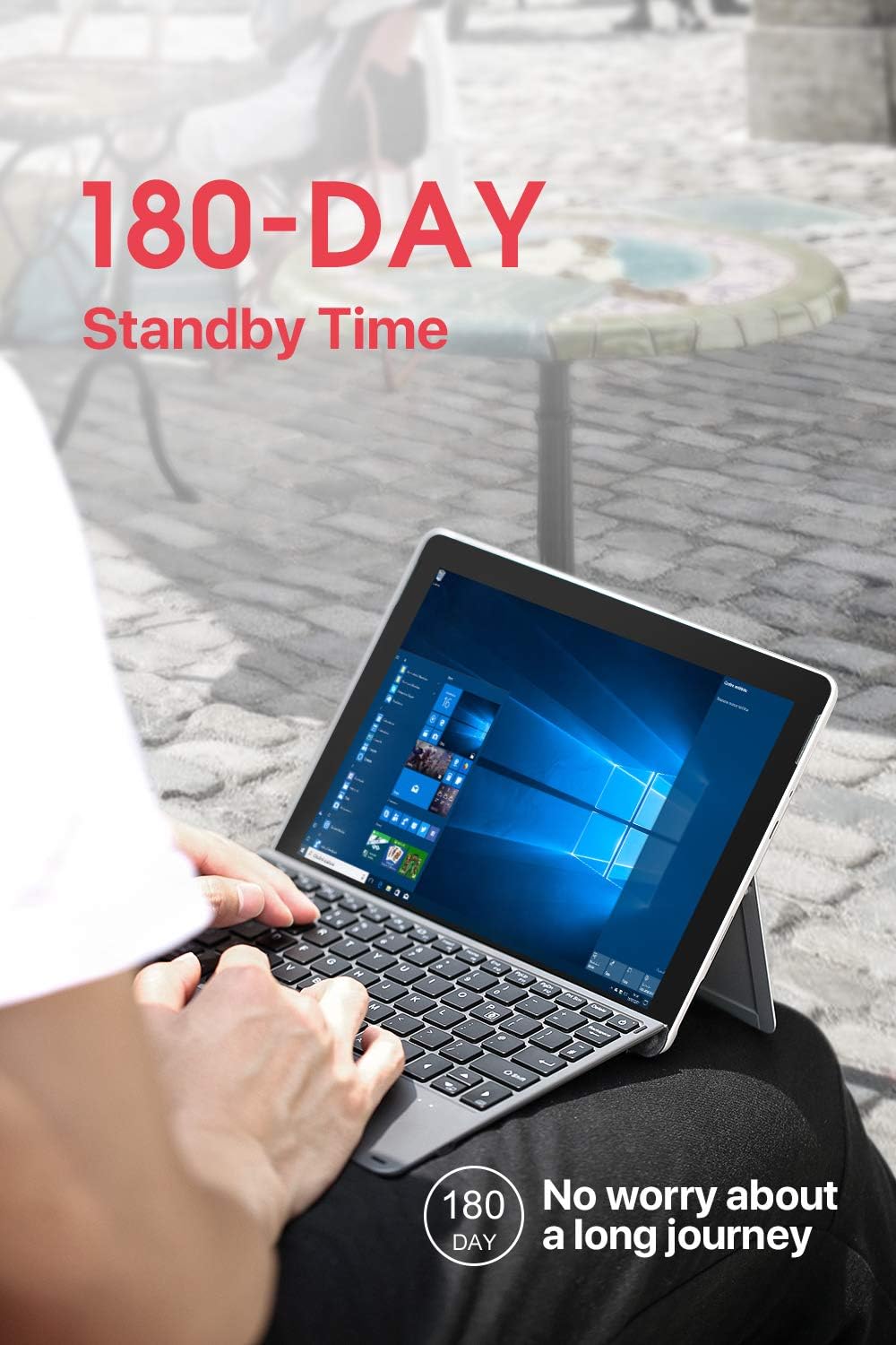 Inateck Keyboard For Surface Go, Bluetooth 5.1, 7 Color Backlight, for Surface Go [Only], KB02009 10.5 Inch