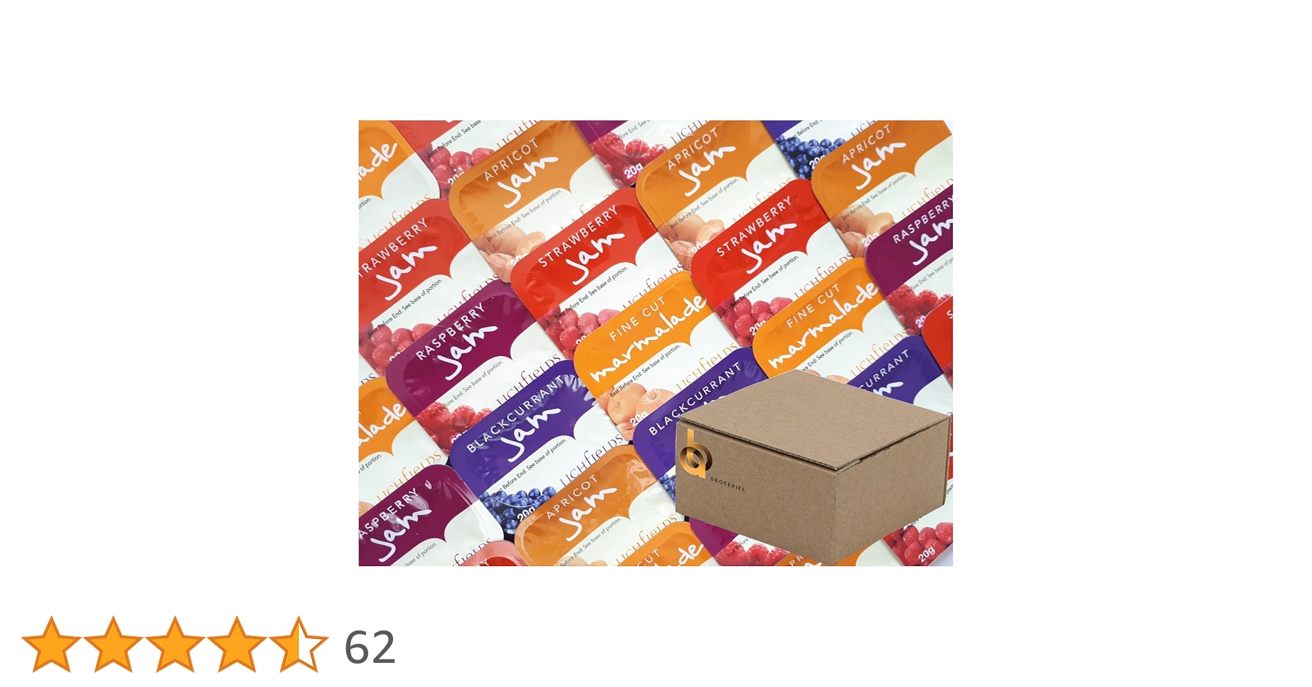 Lichfields Fine Cut Marmalade Individual Portions 20 X 20g