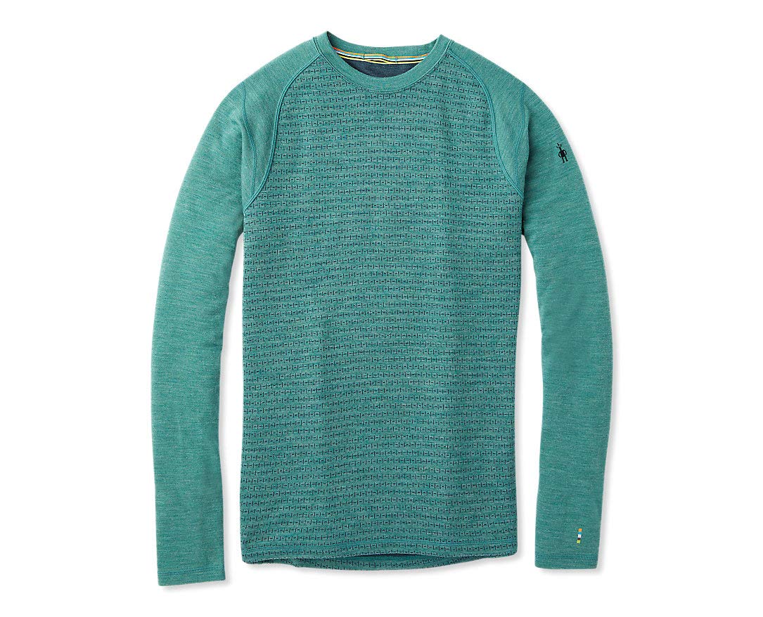 Smartwool Men’s Base Layer Top - Merino 250 Wool Pattern Active Crew