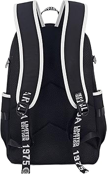 Roffatide Zaino Death Note Luminoso Al Buio, Stampato, Per Laptop 15,6 Pollici, Con Tasche Multiple, Cosplay, Nero