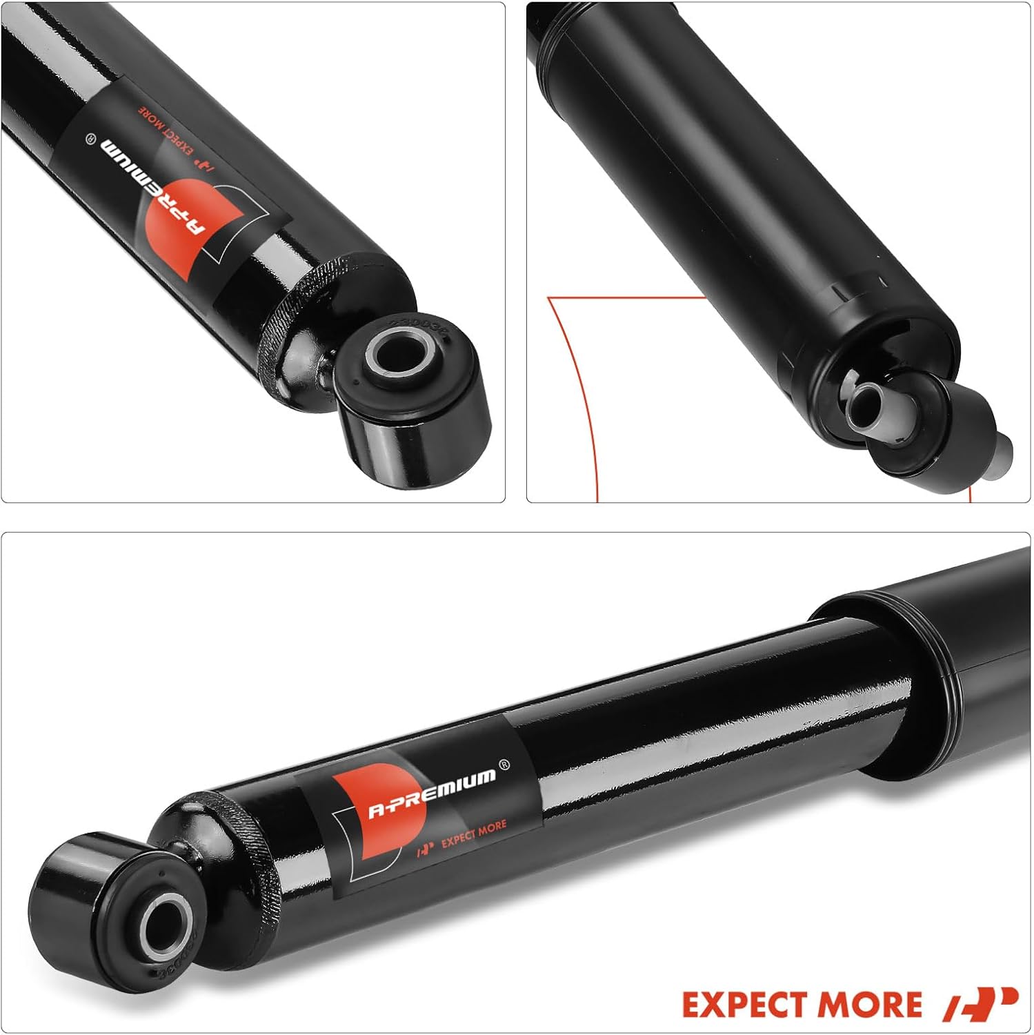 A-Premium Front Shocks Compatible with Jeep JL Series Wrangler 2018-2024, JT Series Gladiator 2020-2024 - 2x Replacement Suspension Shock Absorber Strut