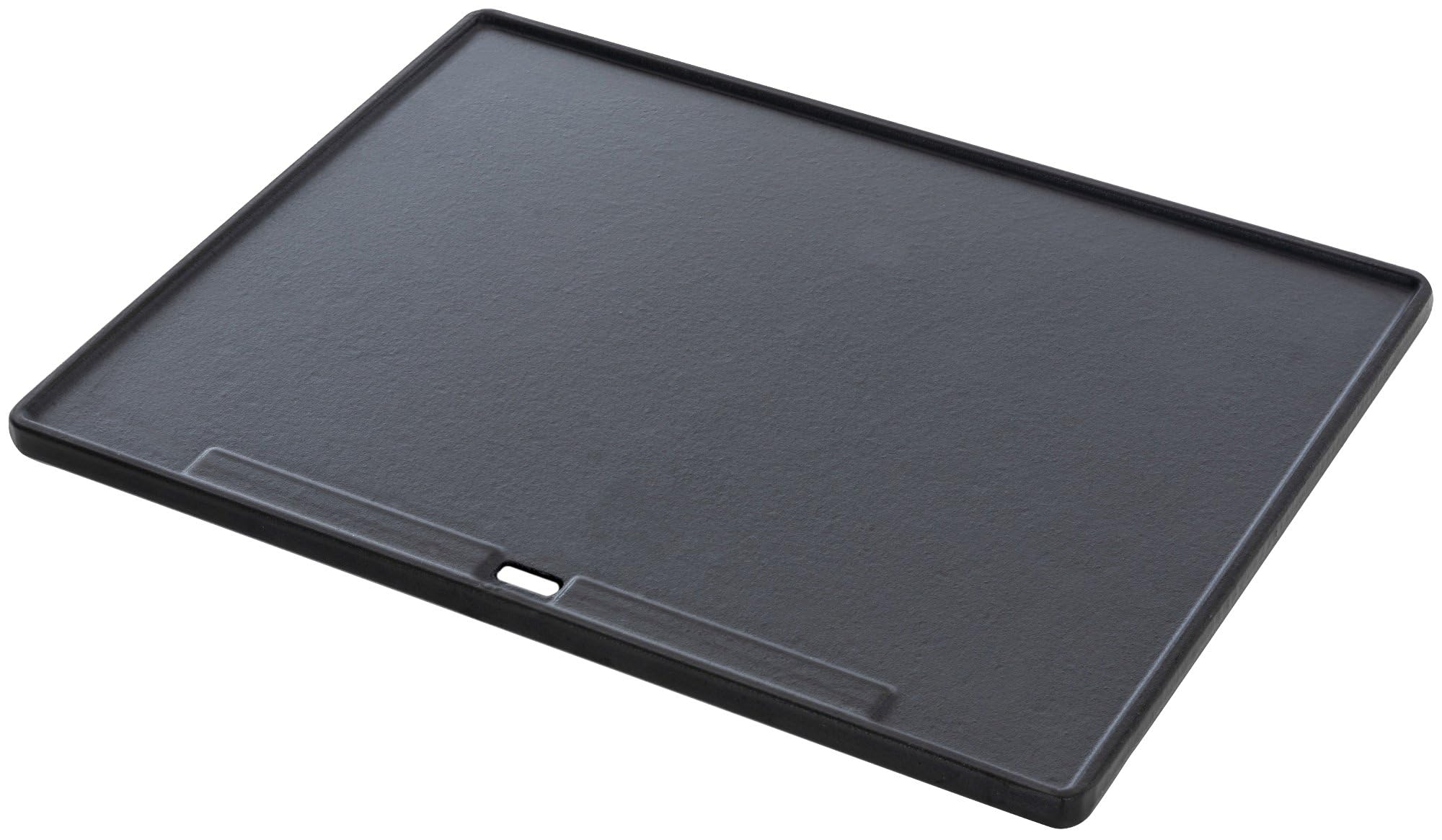 CLP Plancha de Hierro Fundido esmaltado I Plancha Reversible para Barbacoa de Gas, Barbacoa de carbón y Barbacoa eléctrica, Color:Antracita, Tamańo:45.5 x 35 cm