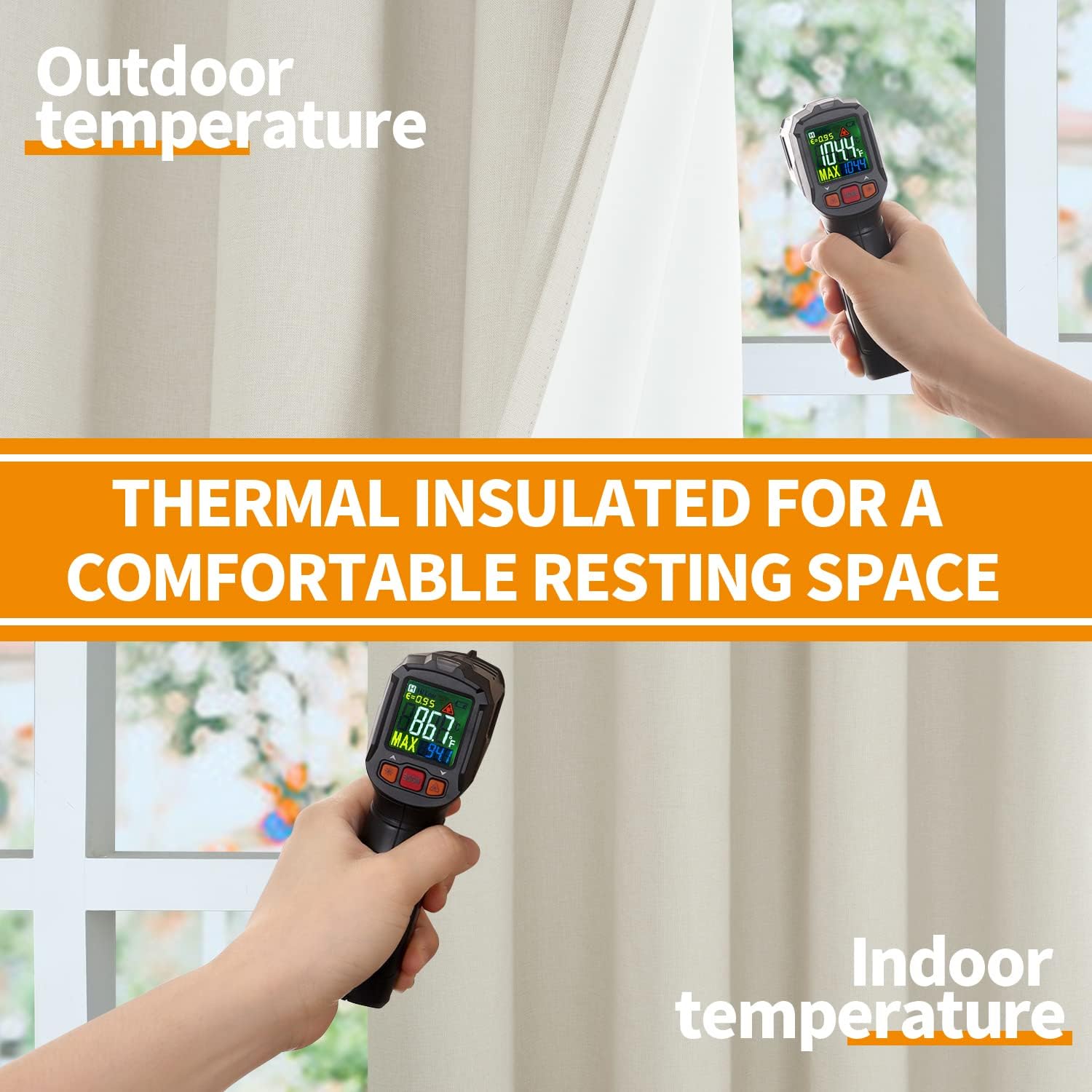 YoungsTex Linen 100% Blackout Curtains 63 Inch Length for Bedroom, Full Room Darkening Thermal Insulated Short Window Drapes with Grommet Heat Blocking for Living Room, 2 Panels, 38 X 63 Inch