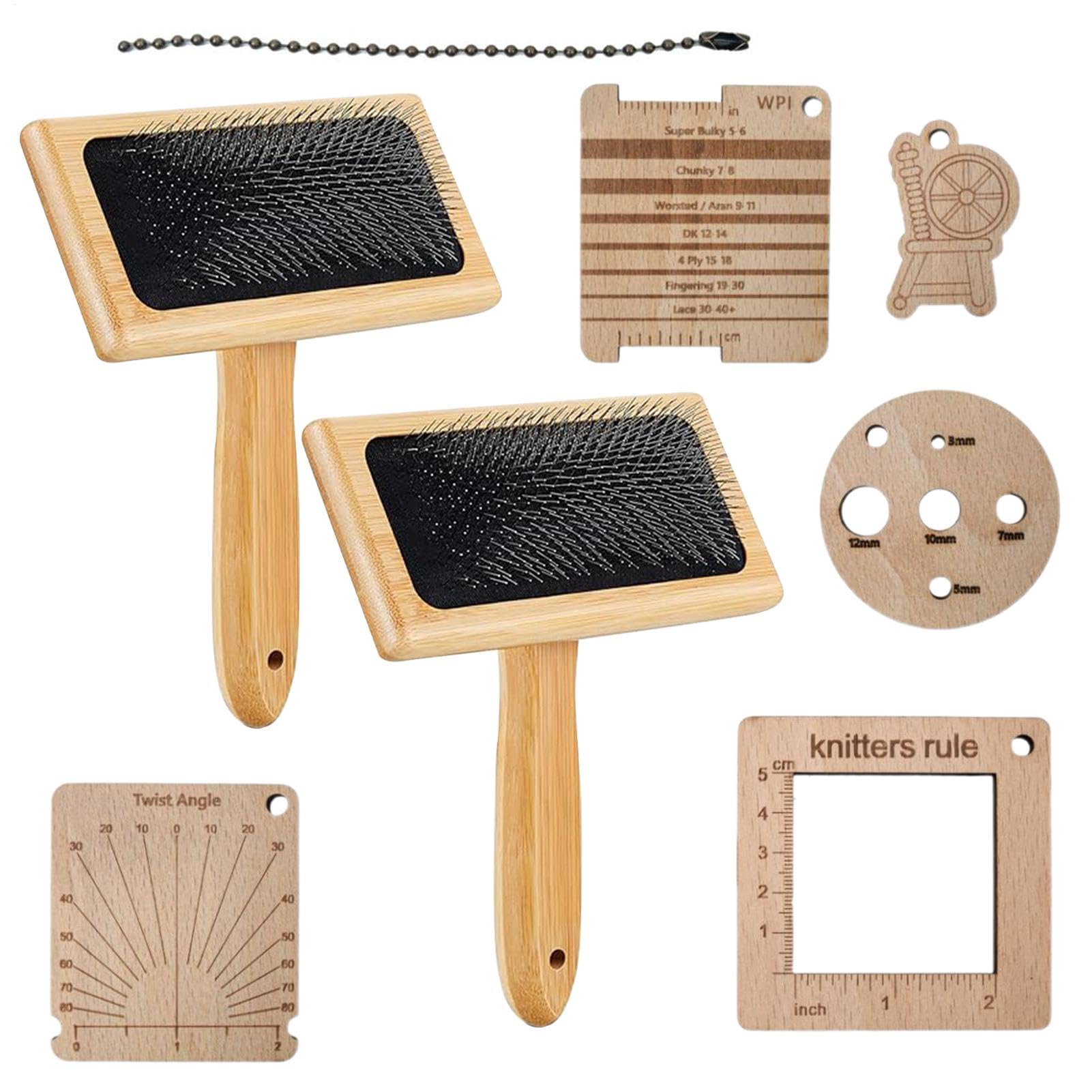 Brosses De Cardage Pour La Laine Carde ergonomique lisse et