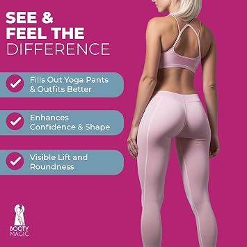 Booty Magic Butt Enhancement Cream - 6.0oz Butt Cream for Bigger Butt, Booty Cream Bigger Booty with Maca Root Extract, Pueraria Mirifica, Aloe Vera for Volume, Roundness and Softness