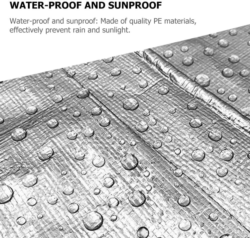 SUPVOX 3m Water Resistant Tarpaulin Cover Multi-Function Rainproof Tarp for Outdoor Activities Easy to Clean and Reusable for Camping and Picnics