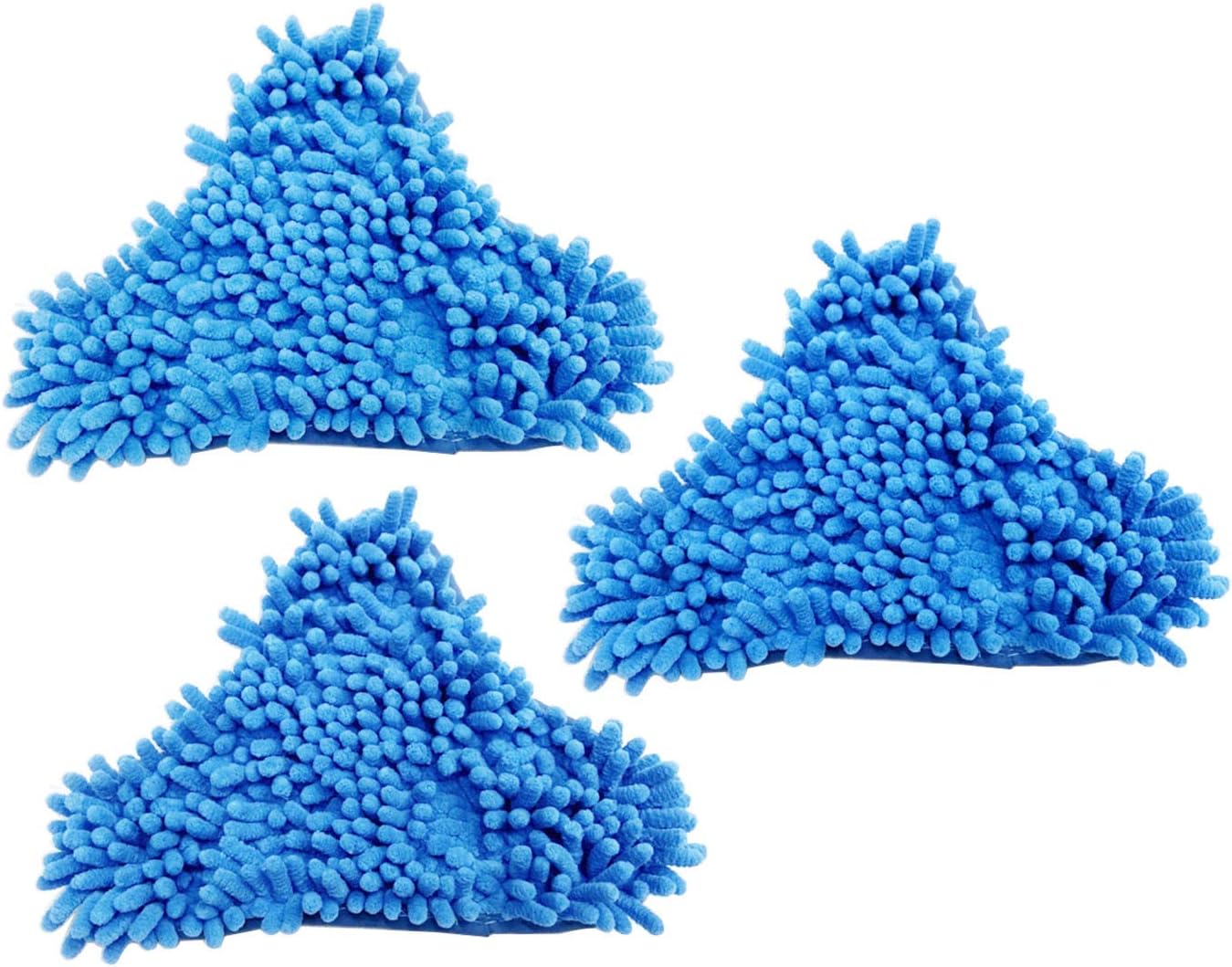 Pack of 3 H2O Steam Mop X5 Pads Washable Reusable Microfiber Cleaning Steamer Replacement Pads for H20 Steam Mop Cleaner