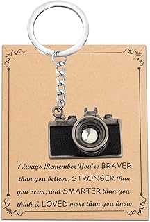 Camera Keychain Photographer Gifts Photography Lovers Gift for Camera Lovers Black Photographer Keychain Gift Camera Key Ring