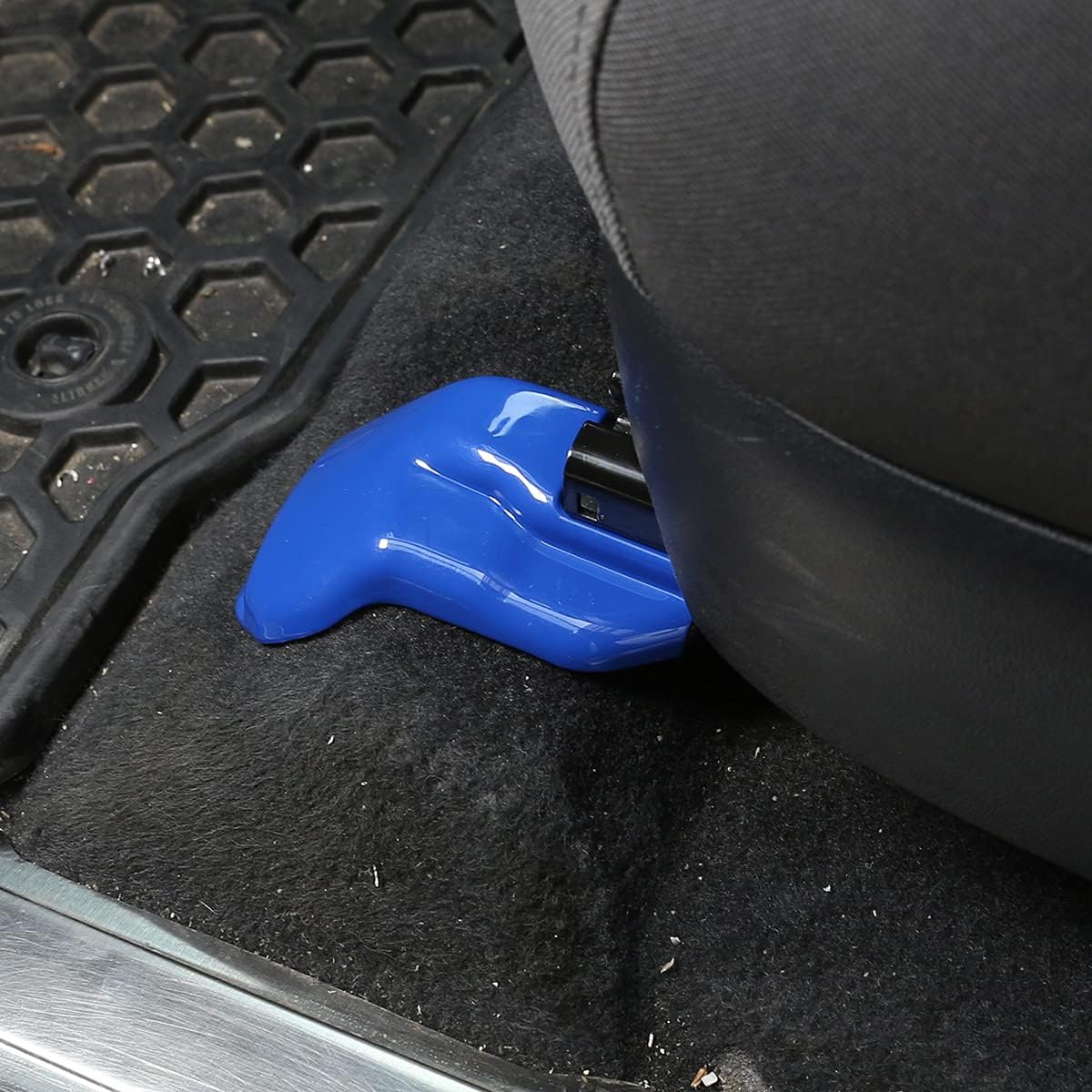 Car ABS Interior Anti-dust Seat Bracket Fixing Bolts Cover Decorative Cover,for Tacoma 2016 2017 2018 2019 2020 2021 2022 2023 Anti-dust Seat Bracket Molding Protect Trim Cover (Blue)