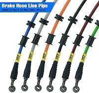 Vista 14 de Manguera de aceite hidráulico para motocicleta Fewfuss - Línea de aceite 28 28 grados M10 de acero trenzado para freno y embrague para moto