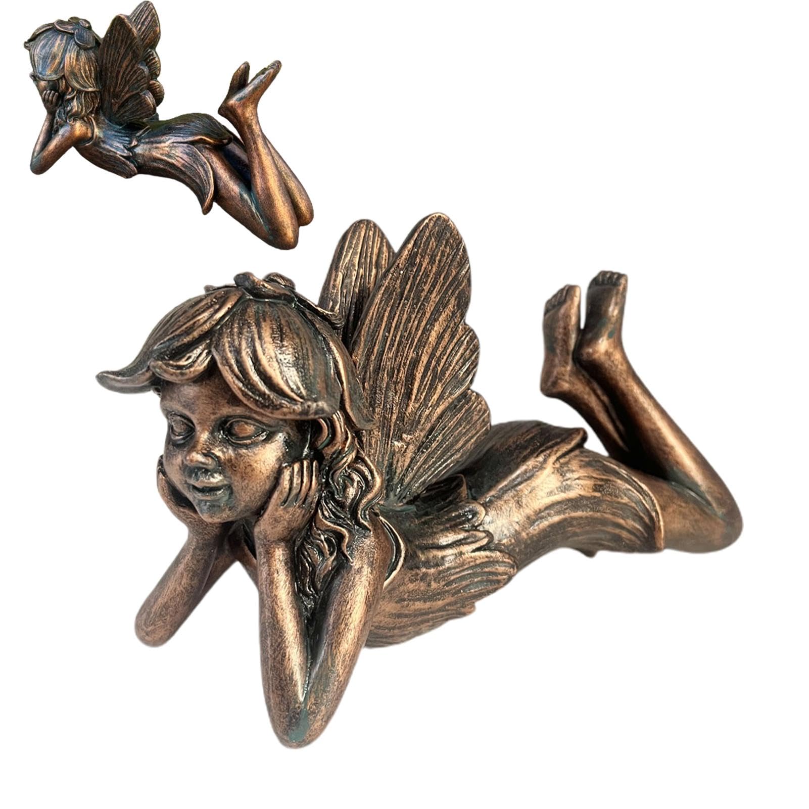 Figurines de fée de jardin et figurines d'ange miniatures pour balcon et porche