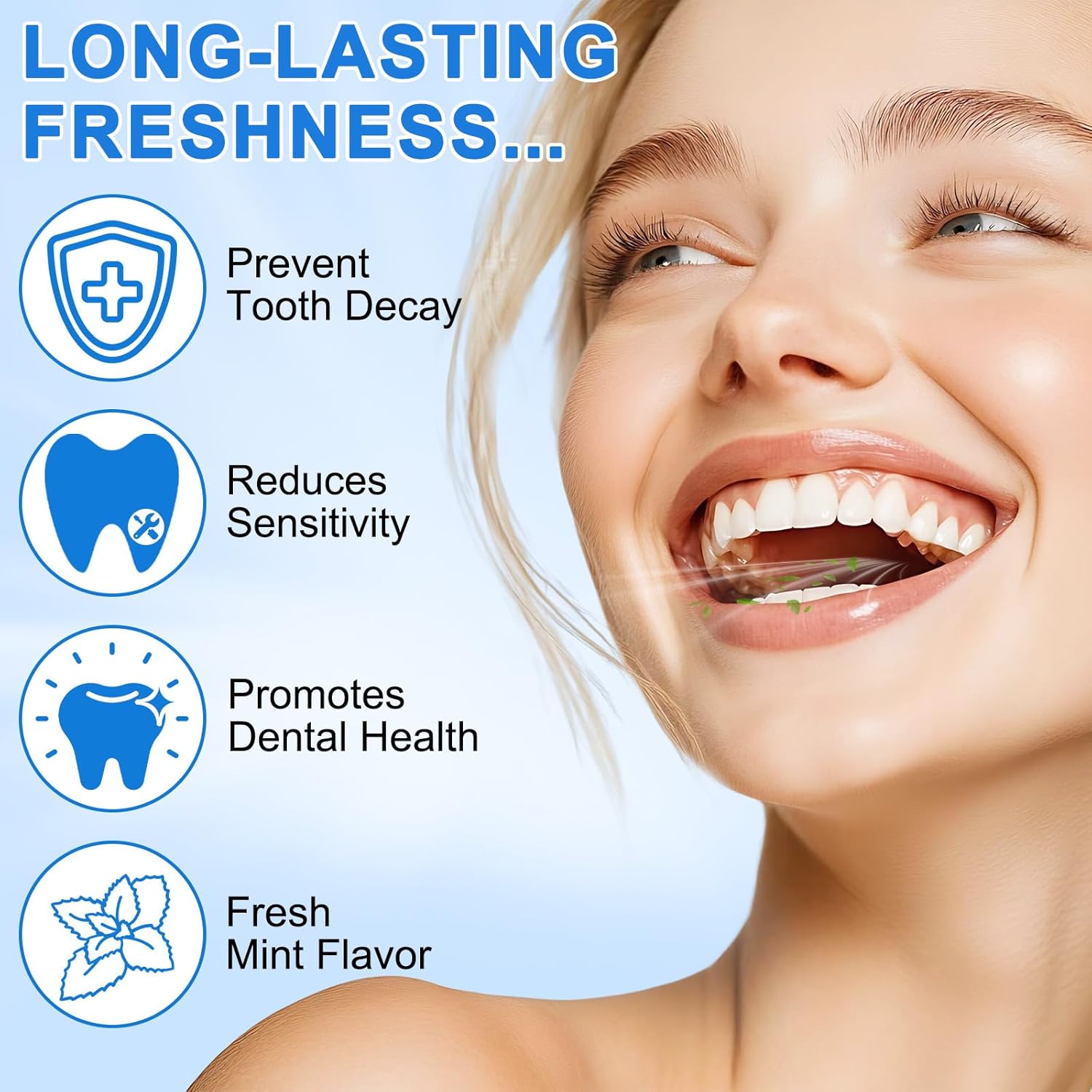 Hydroxyapatite Toothpaste 9.9%, (2PCS) Nano Hydroxyapatite Toothpaste for Enamel Protection and Tooth Strengthening, Gentle Mint, Fresh Breath, Daily Use for Oral Health - Image 2