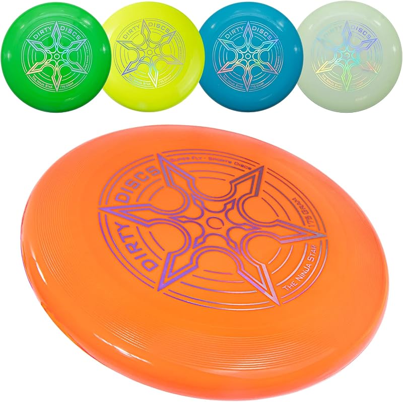 Indy - Dirty Disc (175 g) Frisbee, Disco da Competizione Professionale per Adulti, Bambini, Sport, Giochi e Divertimento all'Aria Aperta (Arancione)